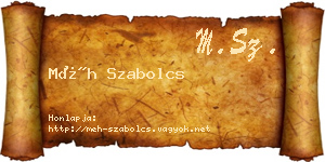 Méh Szabolcs névjegykártya